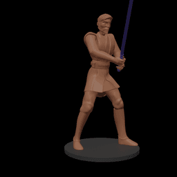 Cartoon Space Knight Hero 3d model