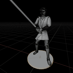 Cartoon Space Knight Hero 3d model