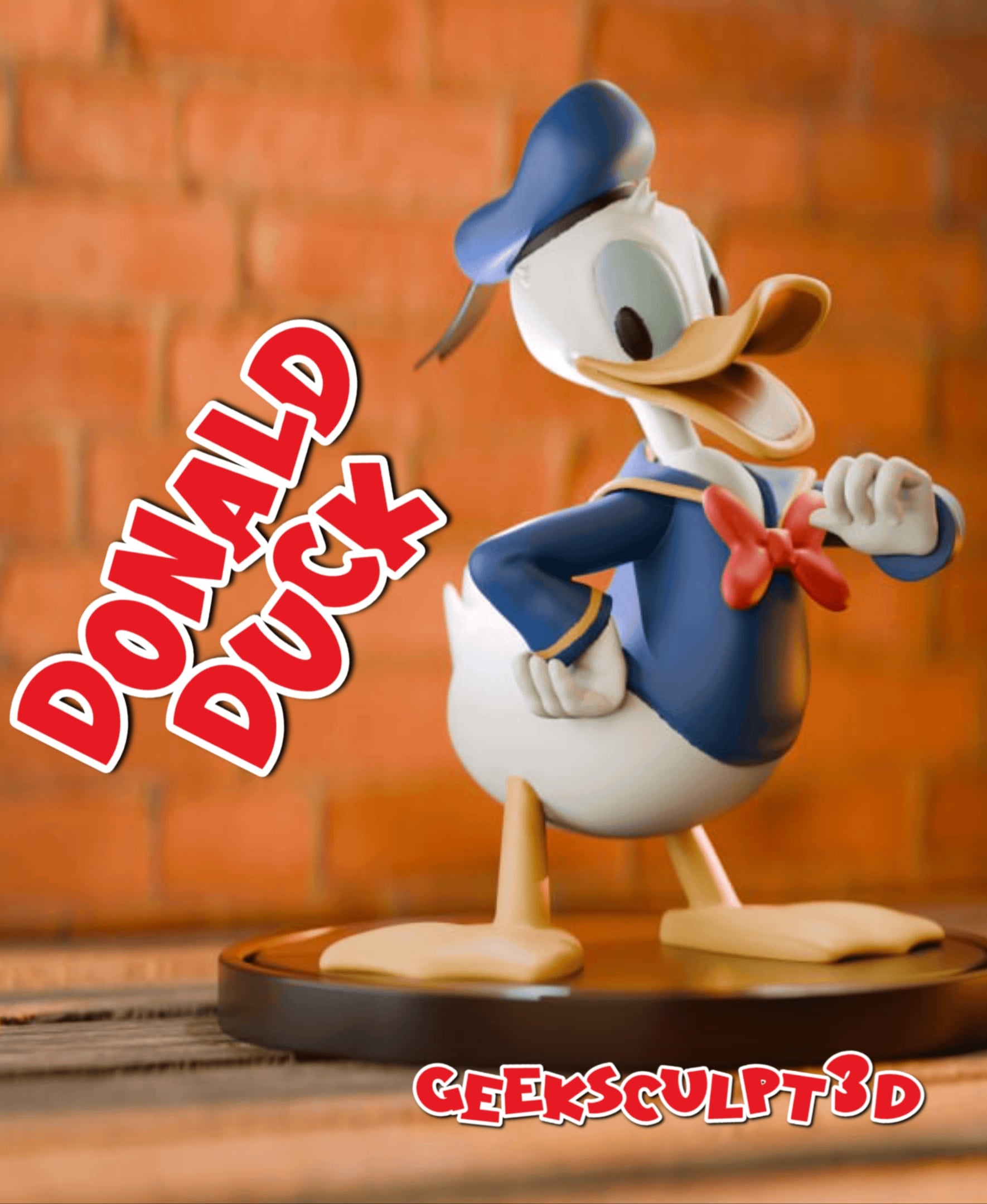Donald Duck Figurine – 3D Printed Collectible 3d model