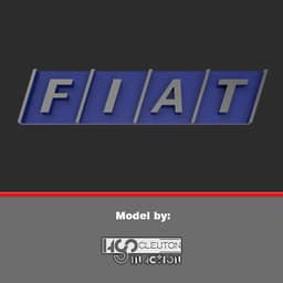 Emblem logo Fiat Classic 1968 - 1999 3d model