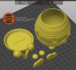 Bee Candy Jar 3d model