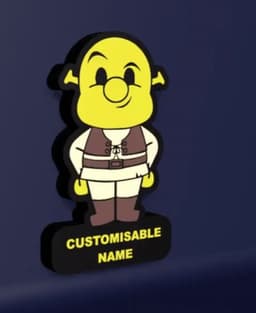 Chibi Shrek - LED Lightbox 3d model