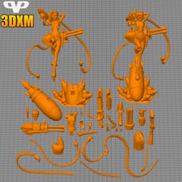 Jinx STL for 3D Printing ChibiSTL 3DXM 3d model