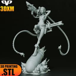 Jinx STL for 3D Printing ChibiSTL 3DXM 3d model
