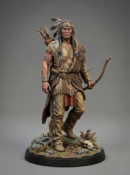 THE OLD WEST - THE FLYING BOW - THE NATIVES COLLECTION (3D - 50MM STL) 3d model