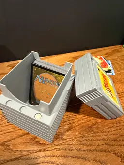 Retro Game Cartridge Stack Deck Box 3d model