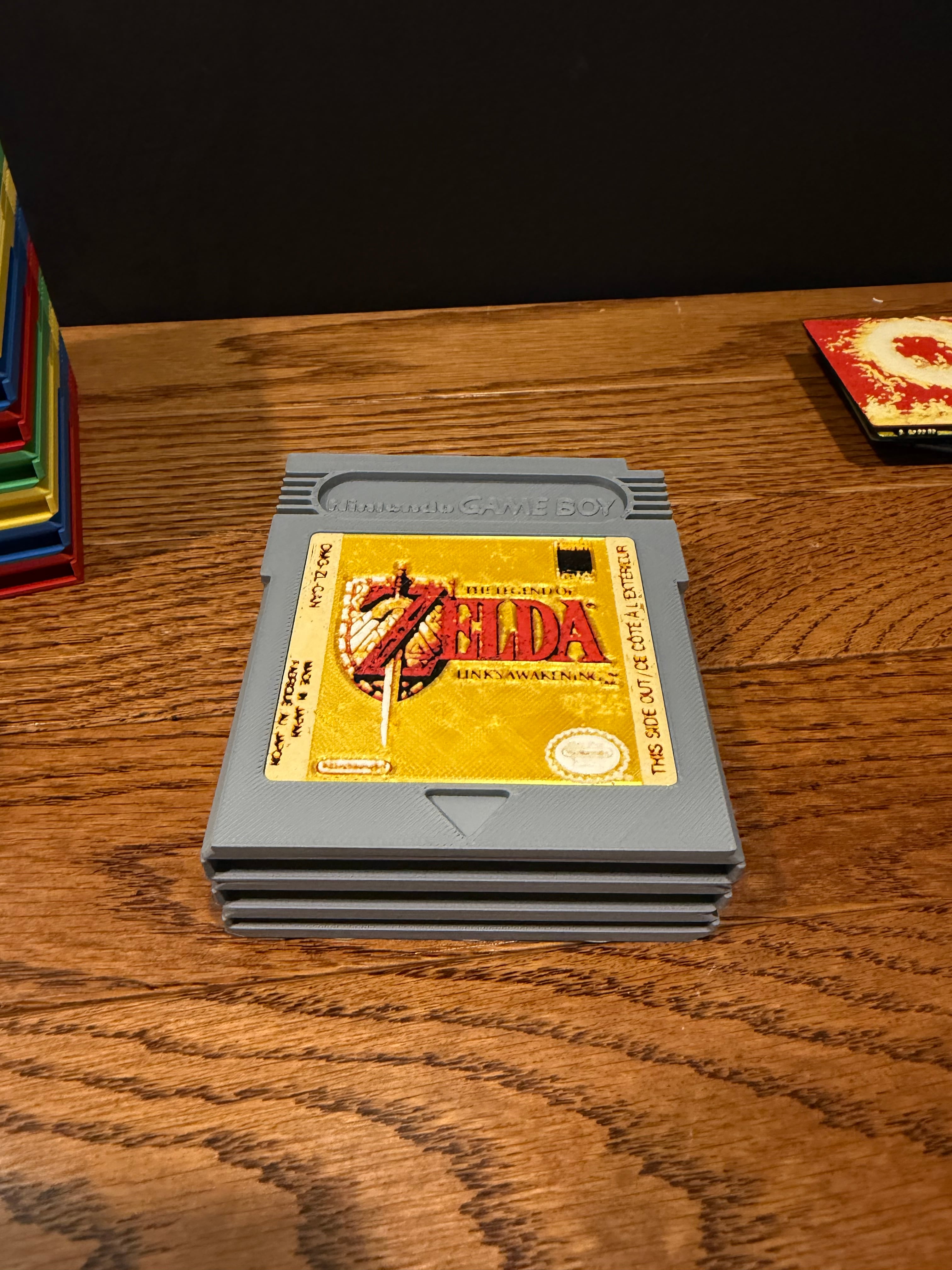 Retro Game Cartridge Stack Deck Box 3d model