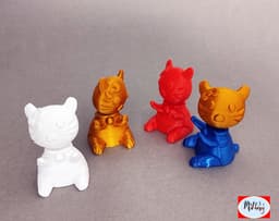 Lucky Cat Keychain β Articulated Maneki Neko Toy (No Supports)- ζγη« 3d model