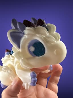 Berry Chiffon Little Dragon and Clicky Tail Dragon 3d model