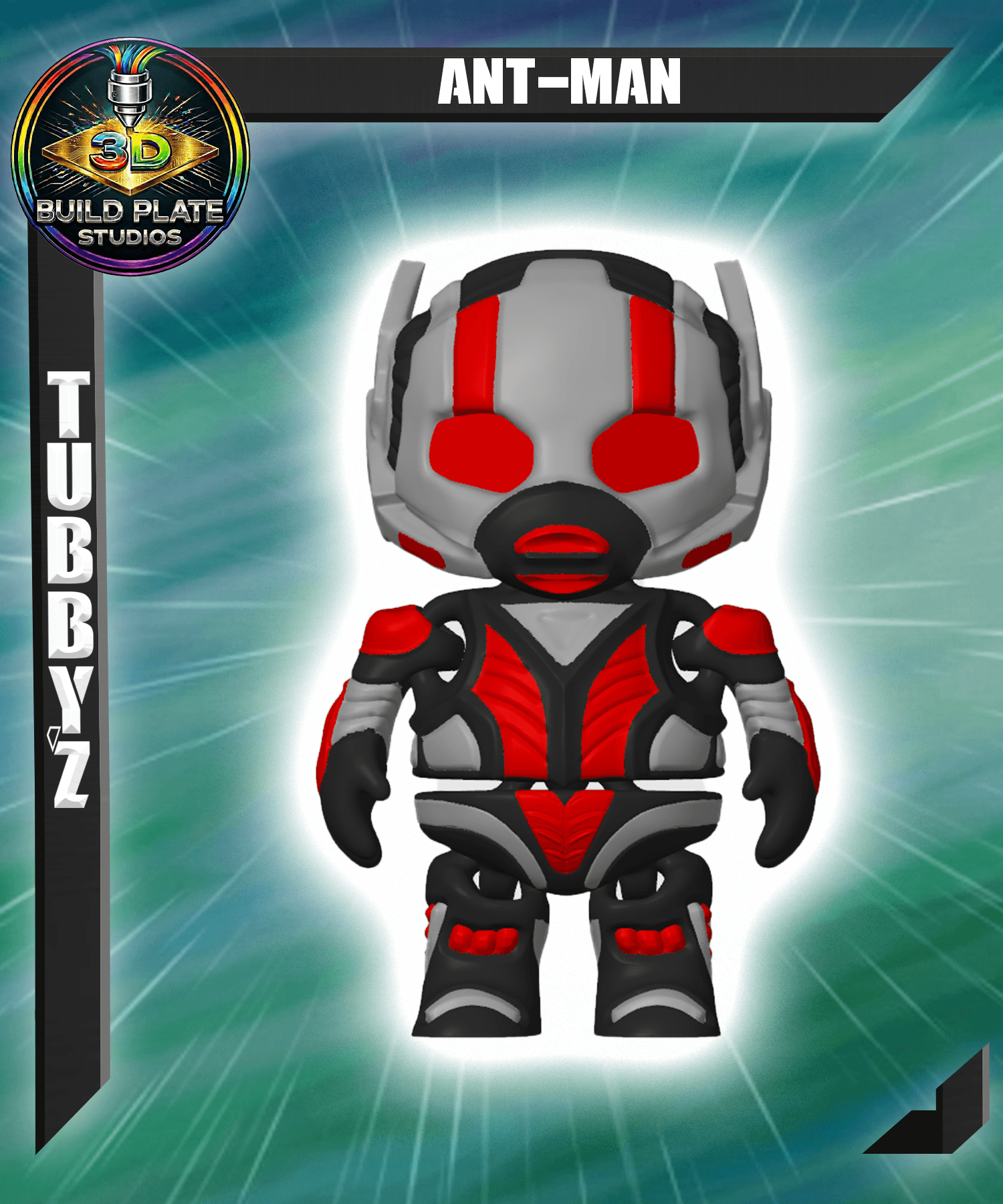 MARVEL Antman Multicolor Flexi Print-In-Place 3d model