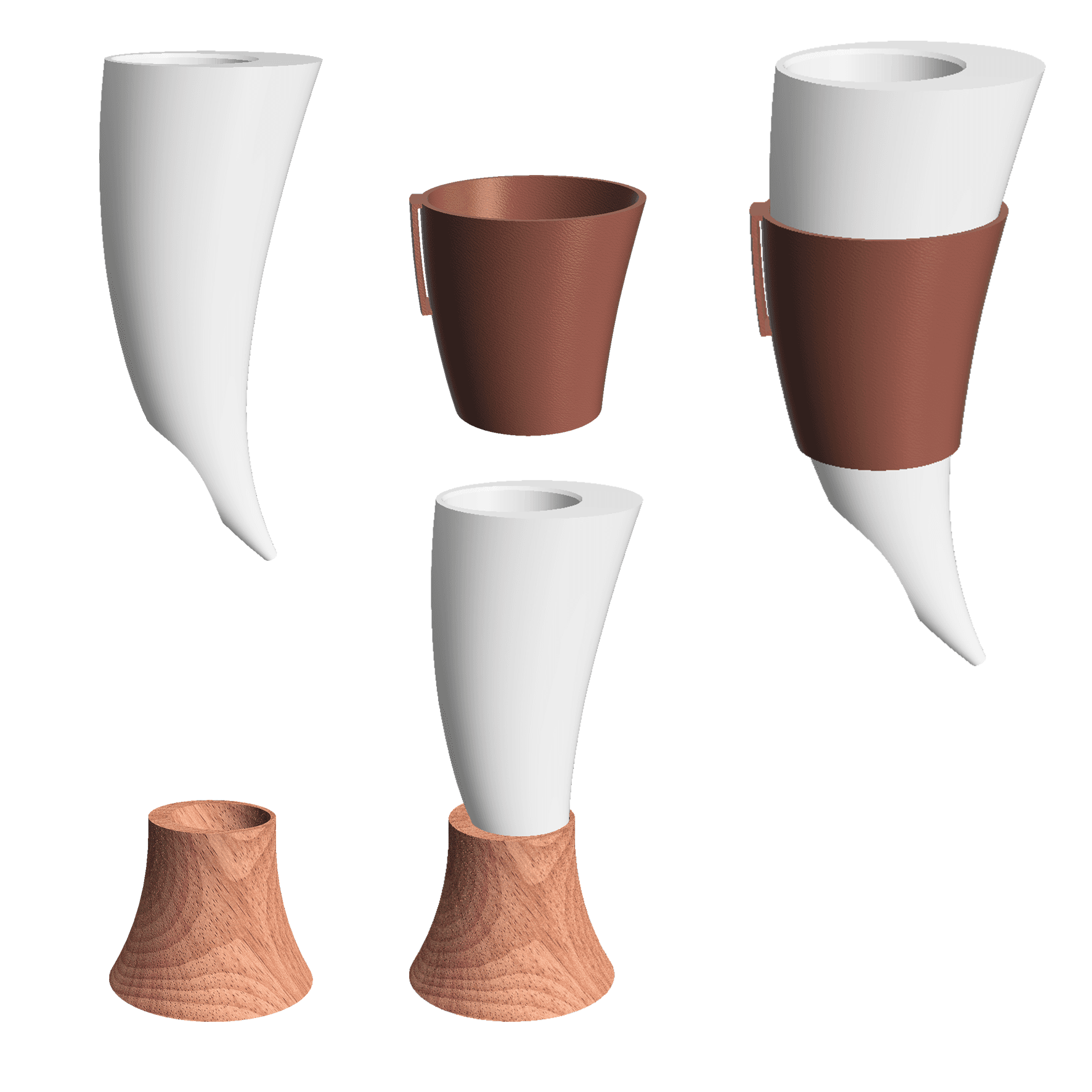 12 oz horn can holder Remix of Blank Can Cup RETURNS! by MandicReally 3d model