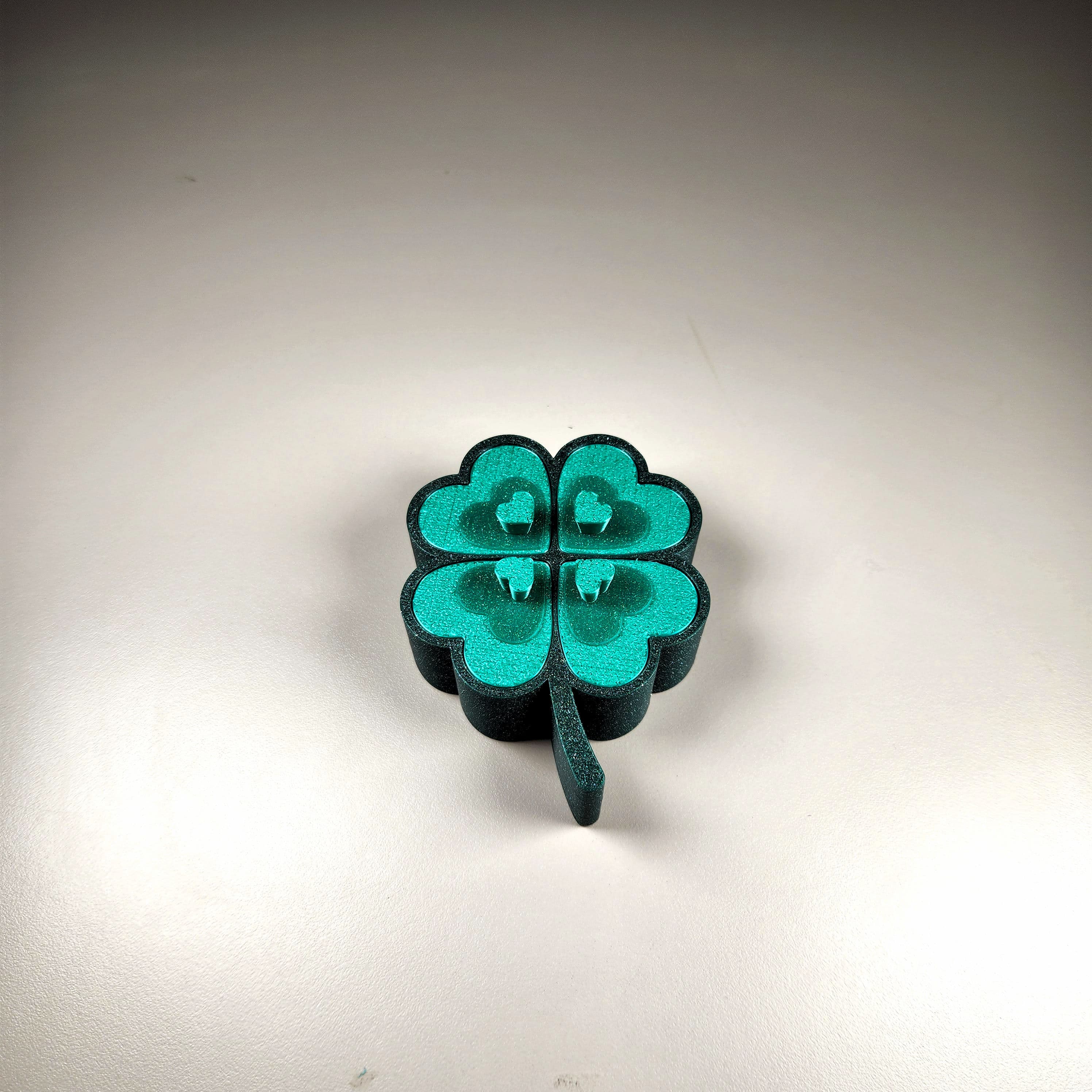 Lucky 4 Leaf Clover Box 3d model