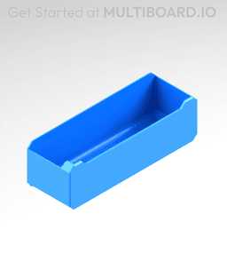 3x1x1 LU - MultiBin Simple Drawer 3d model