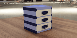 MDO - Drawer 4 compartments 3d model