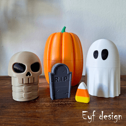 Halloween Matryoshka Doll 3d model