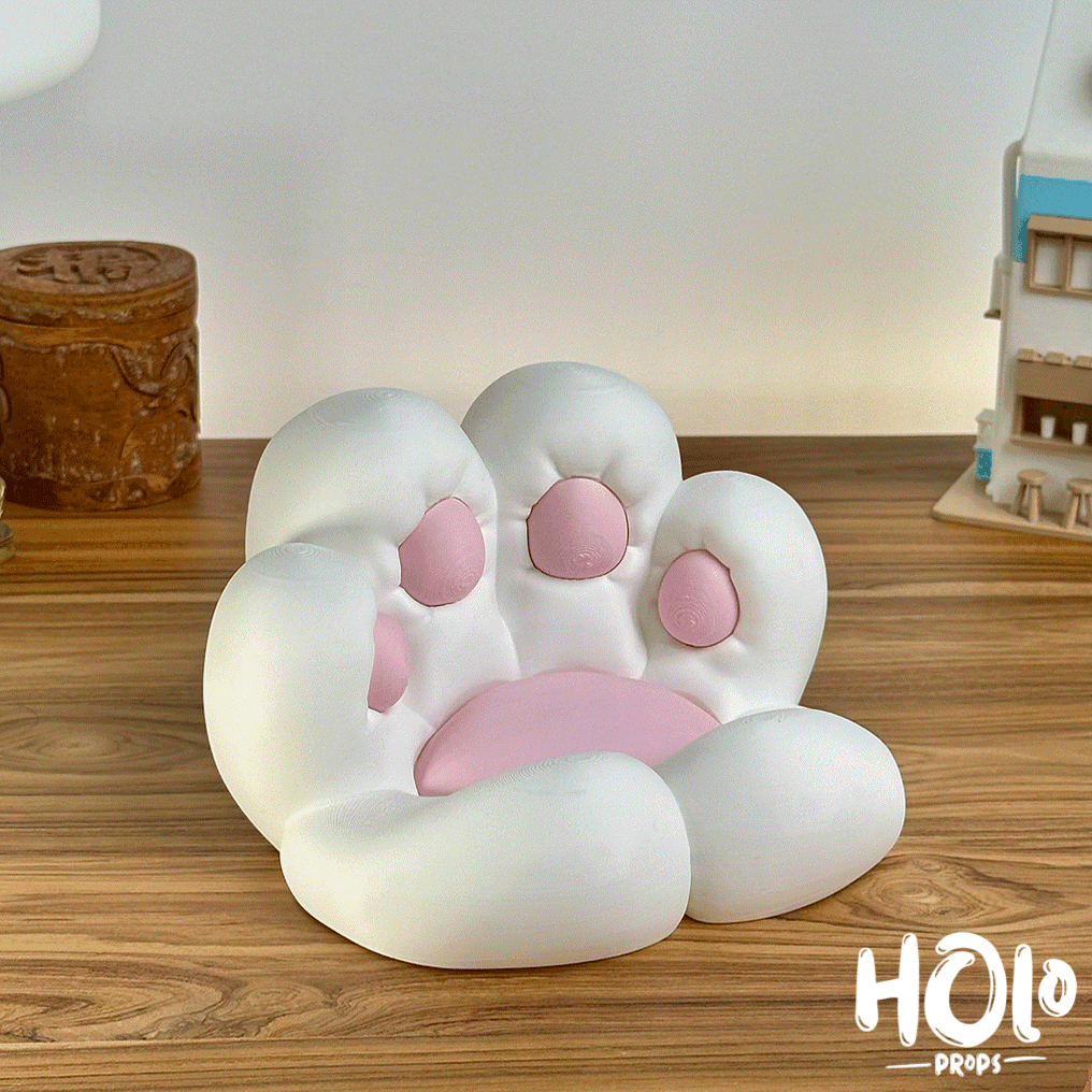Kawaii Cat Paw Tray 3d model
