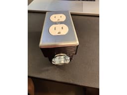 Tennsco workbench shop table flared leg outlet box single gang 3d model