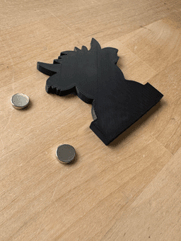 Funny Highland Cow Magnets Highland Cow Fridge Magnet Highland Cow Decor 3d model