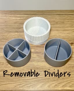 Modern Catch-All Tray with Spinning Dividers 3d model
