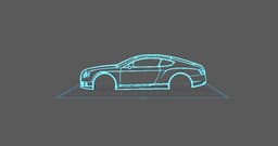 Bentley - Continental 2015 Wall Art 3d model