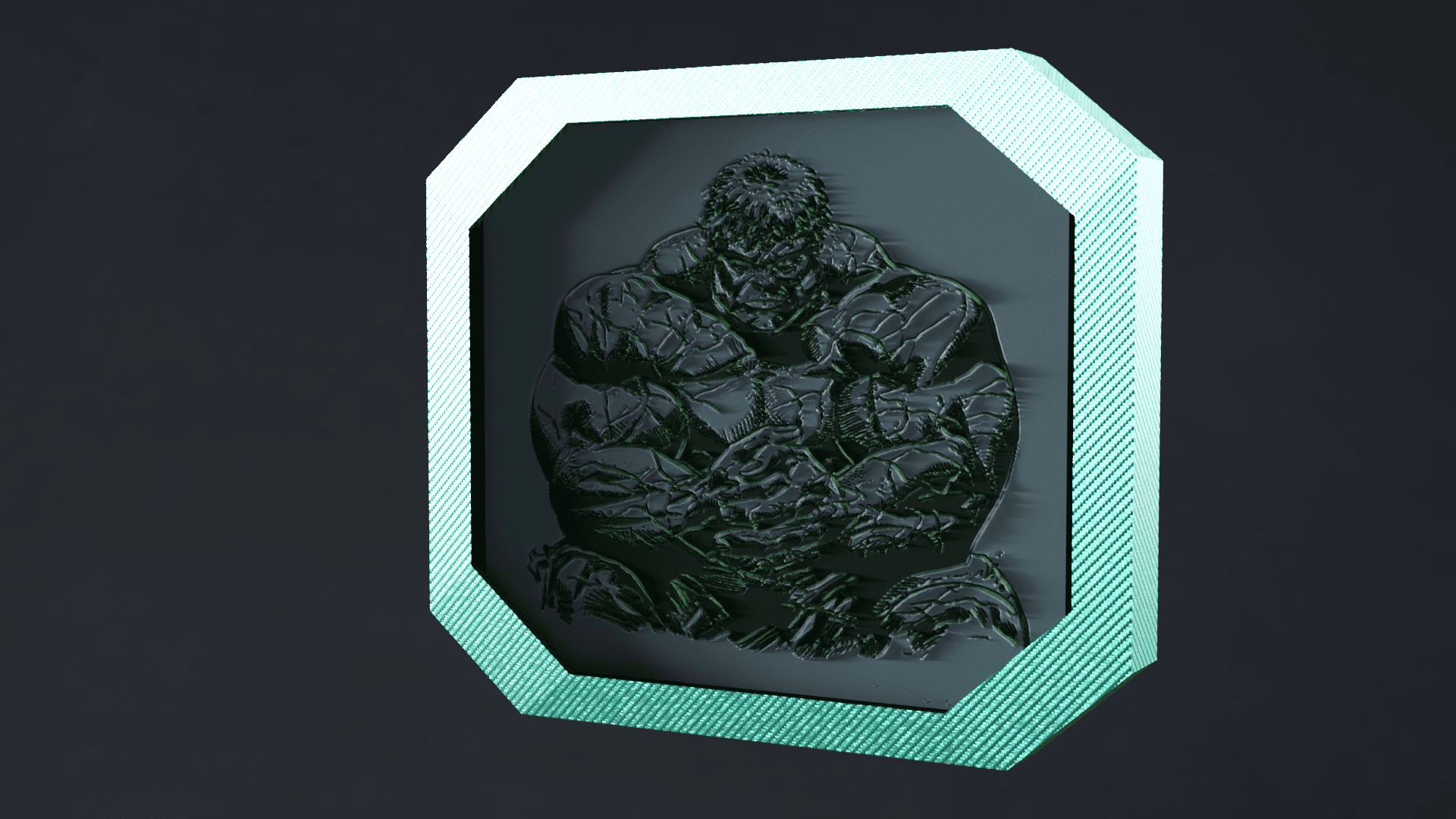 THE HULK 3D PRINT TILE #1 3d model