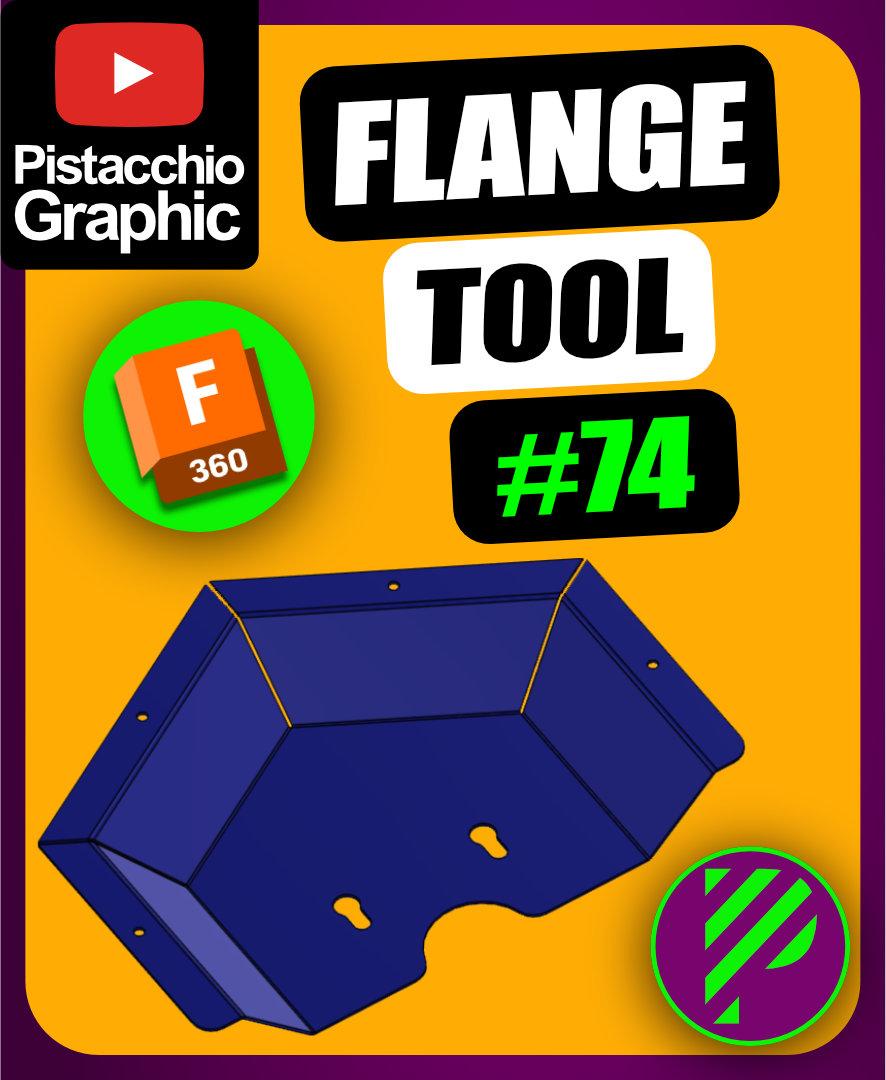 #1 Flange Tool 3D w/ PDF drawing | Fusion 360 | Pistacchio Graphic 3d model