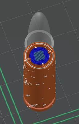 PIP 300 BLK Ammo- functioning 3DP ammo 3d model