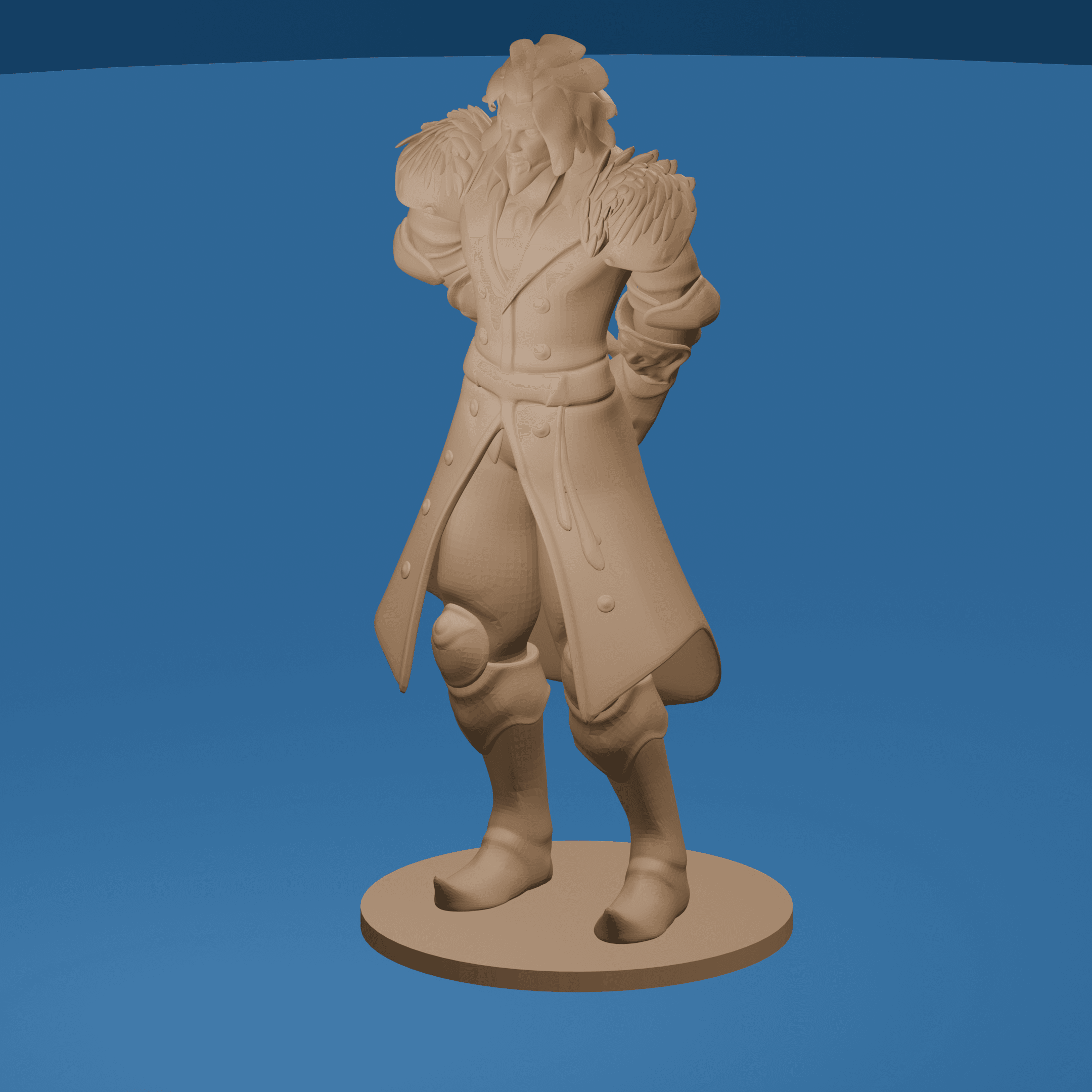 Male Dragonborn In Human Form v2.0 3d model