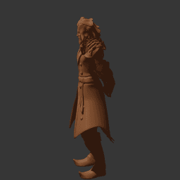 Male Dragonborn In Human Form v2.0 3d model