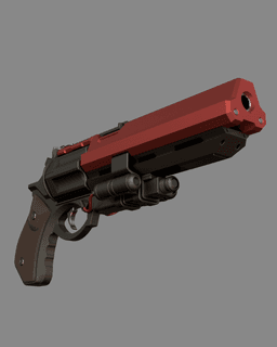 Custom Eyasluna Hand Cannon – Futuristic Revolver Model 3d model