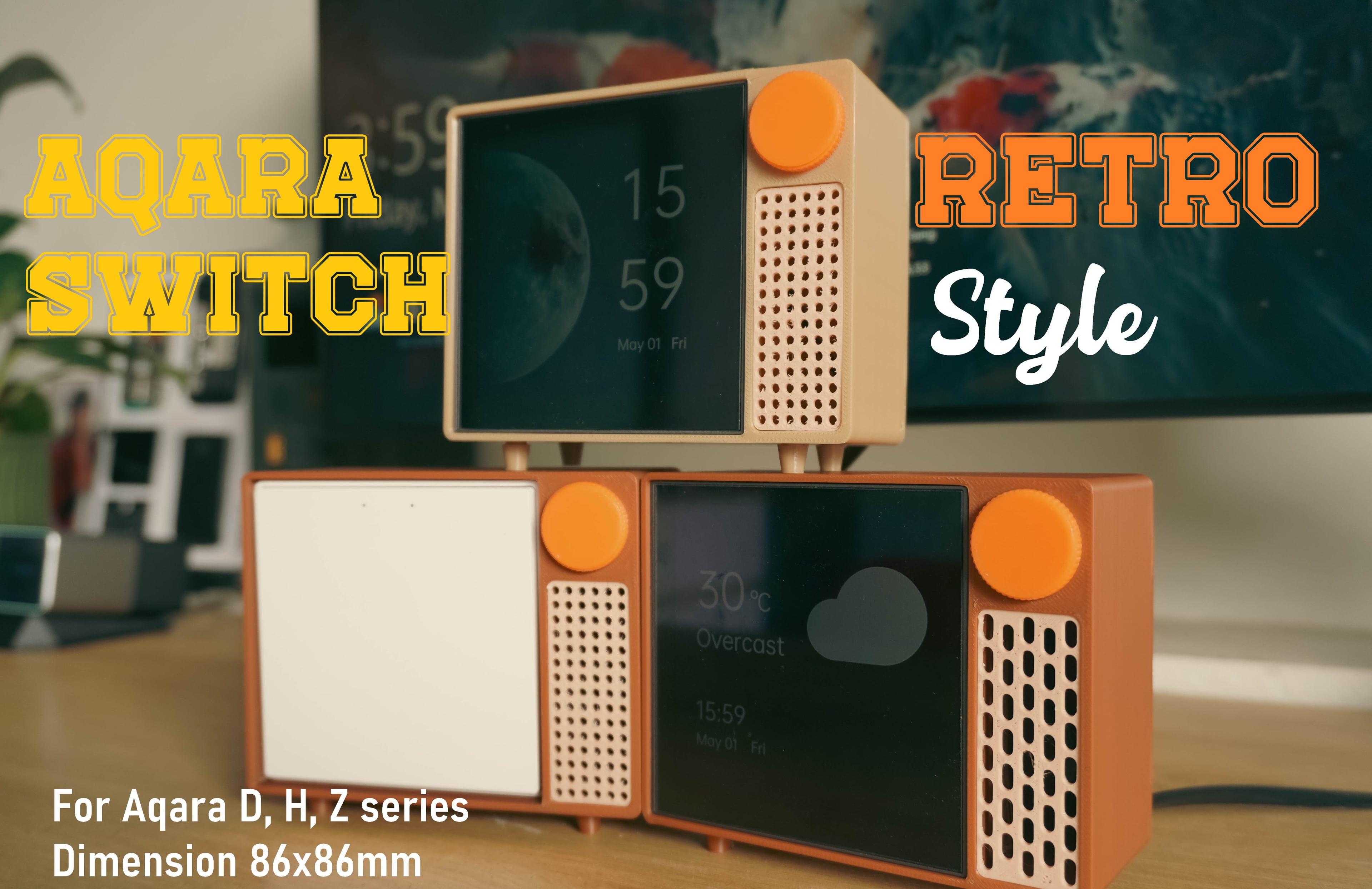 Aqara Magic Retro Switch Case 3d model