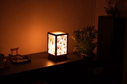 Japanese Lamp Ginkgo Line Art 3d model