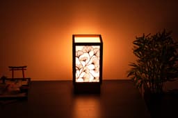 Japanese Lamp Ginkgo Line Art 3d model