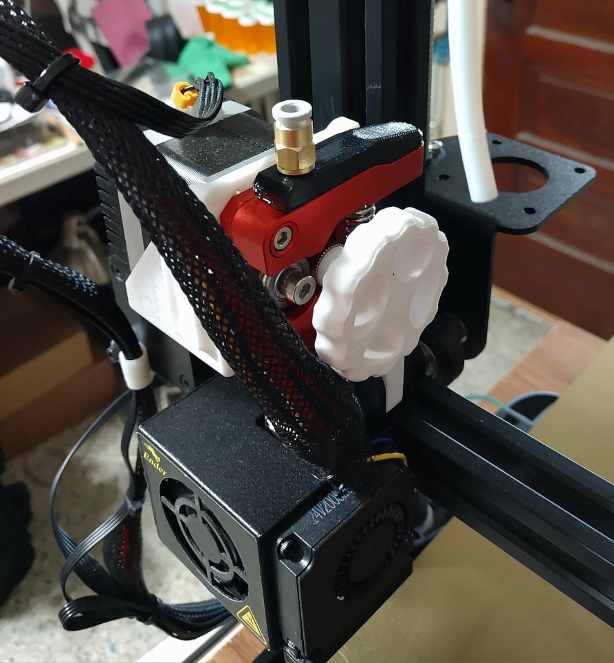 Ender 3 series PTFE-to-Creality Direct Drive Extruder Arm Conversion 3d model