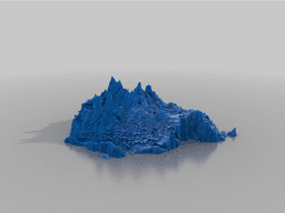 Minecraft Mountain Island VI 3d model