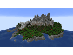 Minecraft Mountain Island VI 3d model