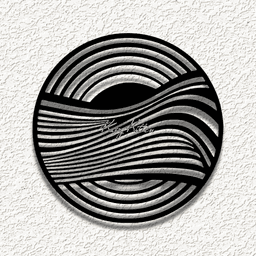 optical wave WALL ART HOME DECOR 3d model