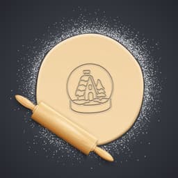 Sphere Cookie Cutter, Biscuit Cutter 3d model