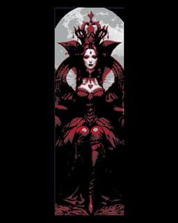 The Lady in Red - Beautiful She-devil with alluring Eyes - Set of 3 Bookmarks 3d model