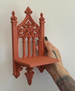 Gothic Cathedral Wall Shelf for Dark Decor Goth 3d model