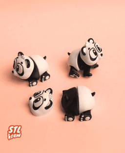 Cute articulated Panda - Pandy 3d model