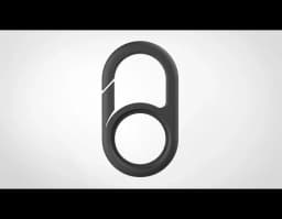 Airtag holder with carabiner 3d model