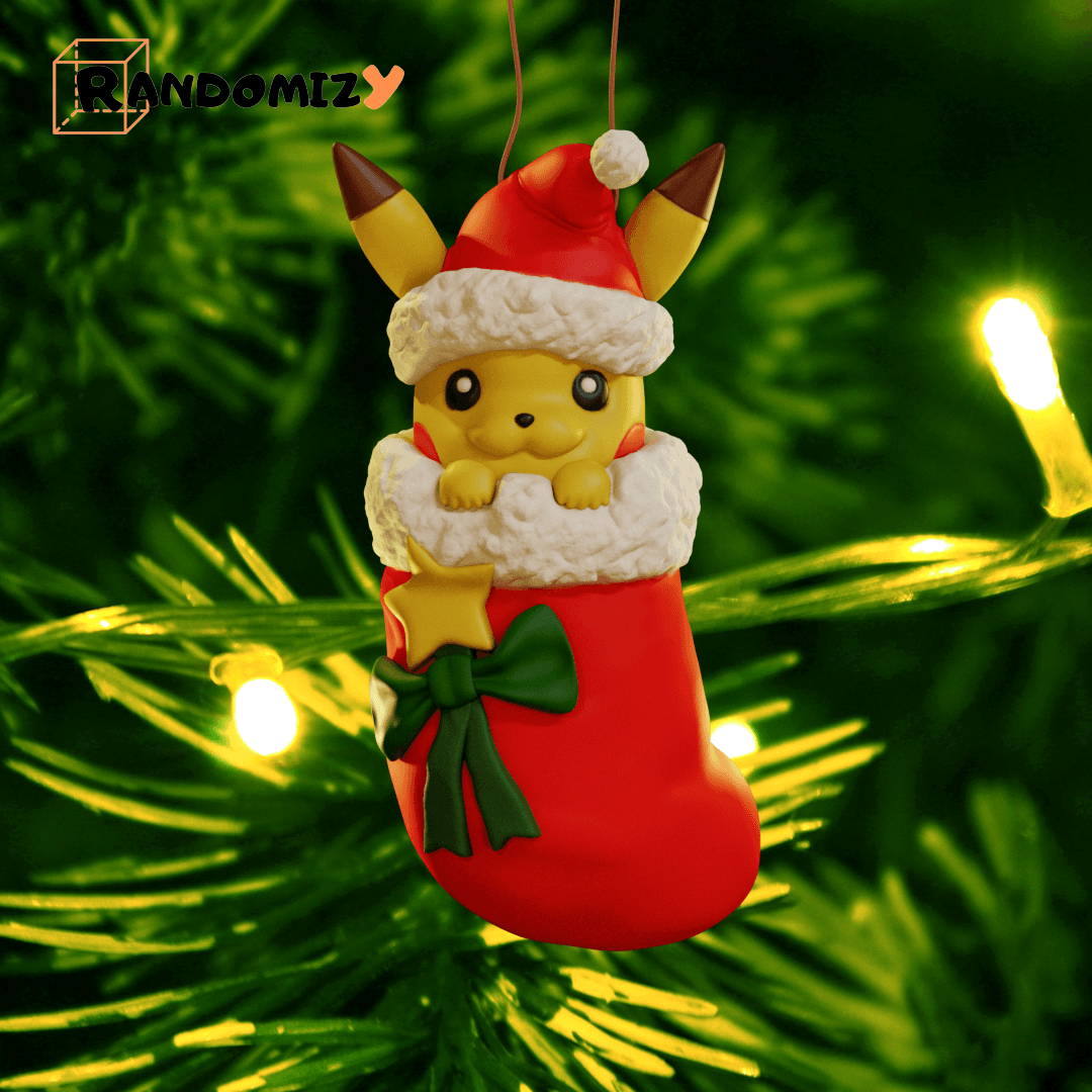 Christmas Pikachu Decoration 3d model