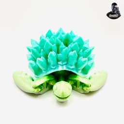 Cute Articulated Turtles #1 - Three Models - Swappable Shell - Print in Place - No Supports 3d model