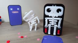 Skeleton Buddy Dead Phone Stand - with a Secret Inside 3d model