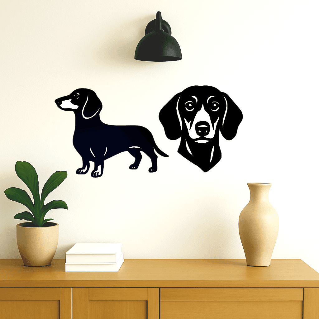 Décoration murale de chien 3d model