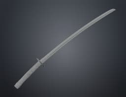 Ghost of Yotei Lone Wolf Katana 3d model