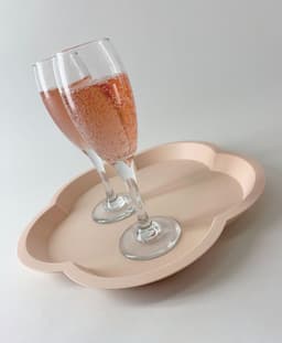Sakura Stacking Tray - Cocktail Drink Bar Cafe Serving Display Tray 3d model