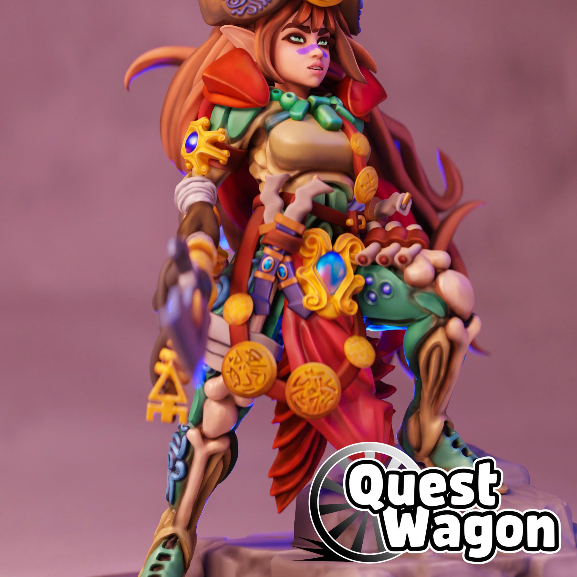 Tribal Space Elf Queen 3d model