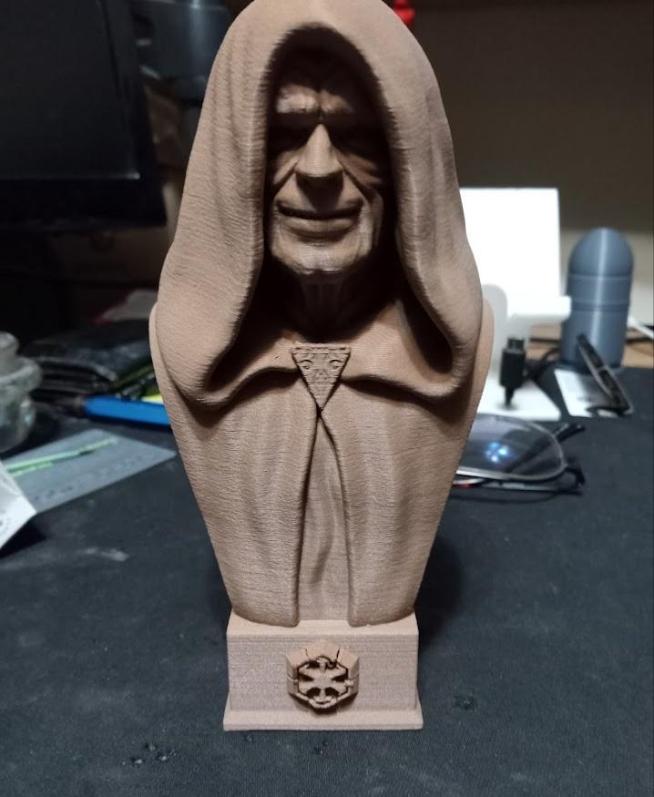 Darth Sidious Bust (Pre-Supported) 3d model